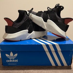 Adidas Originals Black and White Athletic Shoes….